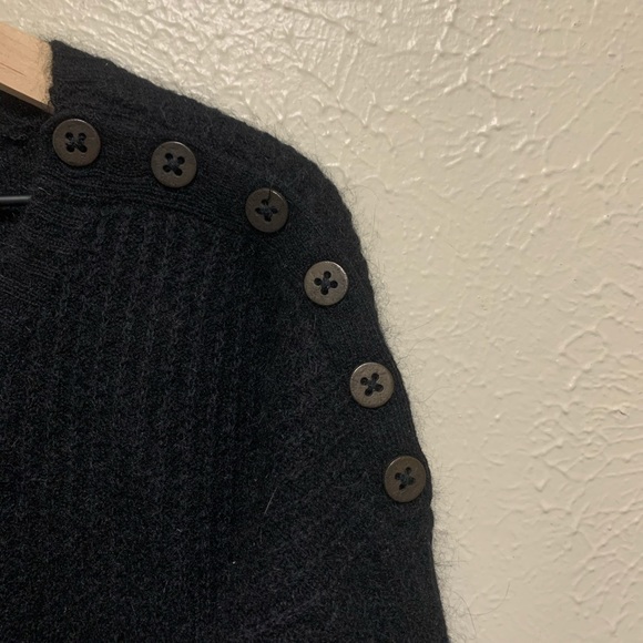 All Saints “Ursula” Black angora blend jumper - Picture 3 of 6